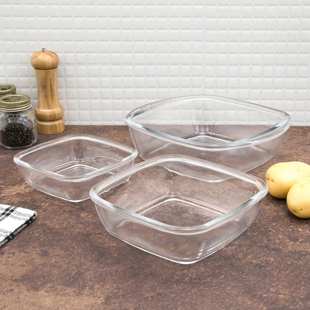 Jogo de Assadeiras Vidro